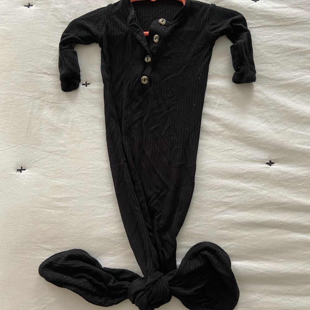 Lou Lou and company black knitted gown